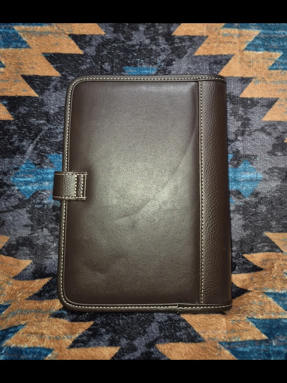 🔥New! Franklin Covey Chocolate Synthetic Leather Organizer Planner Classic